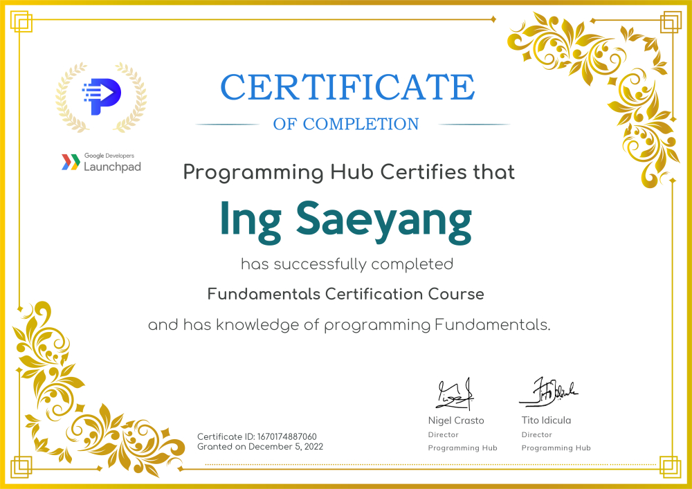 fundamental of programming